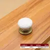 Manija de Cerámica de un Solo Agujero Patrón de Rosa Crackle Dorado y Blanco Estilo Europeo Blanco y Negro Estilo Chino Retro Manija de Tirador para Cajón y Puerta de Gabinete