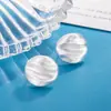 Aretes Redondos Geométricos con Textura Plisada Francesa Irregulares Cepillados de Lujo Ligero Temperamento Moda de Gama Alta Pendiente de Nicho