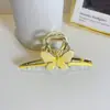 Presilha de Cabelo Metálica Colorida de Borboleta Fofa 2022 Nova Presilha de Cabelo de Celebridade da Internet de Alto Padrão Presilha Grande de Tubarão para Parte de Trás da Cabeça Feminina
