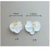 Decoração de caixa de presente de mão sobre cola cabeça de flor de falenópsis de mão flor artificial casamento DIY flores feitas à mão