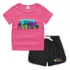 Camiseta de cuello redondo para niños de verano 2023, pantalones cortos, camisa informal coreana, camiseta interior absorbente de sudor para niños