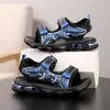 Sandalias para Niños Punta Abierta 2026 Verano Nuevas Zapatos de Playa para Niños Chicos Medianos y Grandes Sandalias Deportivas Niño Amortiguación de Aire Transfronterizo