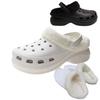 Nuevos lindos accesorios para zapatos de algodón pantuflas zapatos con agujeros calcetines de algodón cálidos de invierno