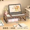 Soporte para computadora de estudiante de dormitorio, soporte para laptop, elevador de monitor de escritorio, organizador de escritorio multifuncional