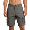 Comércio Exterior Transfronteiriço Europeu e Americano Retrô Masculino Verão Outdoor Soltos Multibolsos Shorts Cargo Esportivos Shorts Retos Comprimento do Joelho
