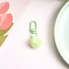 Chaveiro de Pingente Criativo Fofo Bola de Pelúcia Acessório DIY com Anel de Conexão Giratório Decoração Versátil para Bolsa