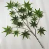 Hojas de árbol artificiales: hojas de arce rojo, hojas de arce japonés, hojas de ginkgo, hojas de plátano de sombra, hojas de sicómoro, hojas de arce de cinco puntas, ramas de aliso, hojas de plástico artificial