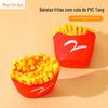 Grande número de atacado spot PVC vinil voz batatas fritas voz divertida brinquedos de estimação treinamento mordida brinquedos para cachorro