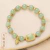 Bu Bu Shenglian Popular Nova Pulseira Chinoiserie Imitação Hetian Jade Cubo de Açúcar Pulseira de Contas de Lótus para Mulheres Presente de Alta Qualidade para Mulheres