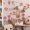 Divertido-d40 dibujos animados hada casa de hongos dormitorio sala de estar porche hogar fondo embellecimiento pegatinas de pared al por mayor