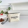Novo losango all-match saco cosmético nicho portátil de grande capacidade saco de lavagem de alta aparência Chanel estilo saco de armazenamento