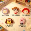 Pegatinas de resina de personajes de dibujos animados pegamento de crema DIY funda de teléfono pasador zapato de madera accesorios de decoración hechos a mano
