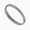Acero de Titanio Ranura Anillo Liso Hebilla de Pulsera Oro Anillo Liso Fabricante de Pulseras de Acero de Titanio Galvanoplastia Oro de 18K Al por Mayor