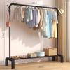 Varal de Pendurar na Varanda, Varal de Roupas Dobrável Telescópico de Aço Inoxidável para Quarto, Varal de Chão Simples/Duplo para Interior e Exterior, Cabide