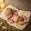 Roupas de crochê de mohair feitas à mão para fotografia infantil, estilo elfo, tricô para fotos de bebê, transfronteiriço novo