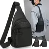 Bolso cruzado de PU impermeable | Bolso cruzado ligero para pecho para hombres y mujeres