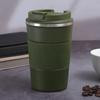 Termo de Acero Inoxidable 304 para Café de Comercio Exterior, Taza de Agua de Negocios de Moda para Coche, Taza de Beber con Marca de Vacío Manual