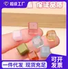 Pulseira de Cristal Natural Tao Acessórios de Contas Soltas Cubo de Açúcar Kunzita Cristal Morango Água-Marinha Contas Contas para Pulseira DIY