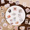 Adesivos à base de plantas estilo INS adesivos para planners, Guka, adesivos decorativos de vedação, adesivos de desenho animado DIY para crianças