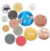 Letrero Metálico de Acero Inoxidable Aleación de Zinc Galvanoplastia Marca Etiqueta de Aluminio Curvada Logotipo Metálico Marca Registrada Placa Metálica de Nombre de Cobre