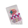 Paquete de 3 Pinzas para el Cabello de Dibujos Animados Q Pan Tostado Combinación Pinza Corazón de Niña Pinza Lateral Pinza para Flequillo Accesorios de Pinzas Japoneses y Coreanos