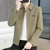 Chaqueta de Alta Gama para Hombre 2026 Nueva Primavera/Otoño Casual Solapa Moderna Top Ajustado Versátil Chaqueta para Hombre