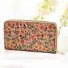 Carteira longa feminina retro personalidade artística porta-cartões design de impressão textura de madeira grande capacidade porta-moedas fabricantes de origem