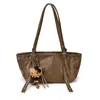 Bolso de mano de alta gama, estilo vintage, gran capacidad para mujer, nuevo y moderno bolso de hombro para el día a día 2026, bolso tote relajado