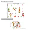 Múltiplos Estilos Papai Noel Anão Elfo de Natal Decorações Adesivos de Janela Vidro de Vitrine Decorações de Festival de Natal Adesivos Eletrostáticos