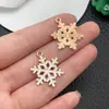 20 Colgantes de Copo de Nieve Navideño Coloridos con Goteo de Aceite Accesorios de Aleación Colgantes DIY Collar Pulsera Pendientes Accesorios de Joyería