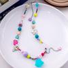 Collar de Cuentas de Color Dopamina de Verano para Niña Cadena para Clavícula Dulce Estilo Mori Infantil Estrella de Cinco Puntas Mariposa Amor