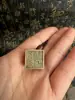 Tao fornece chaveiro de chave de carro portátil pequeno de impressão de cobre puro Pingente Selo Sanbao Sutra Taoísta Selo de Cobre Shibao com palavras de tabu