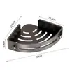 Estante de Esquina para Baño, Estante de Almacenamiento sin Taladro, Estante de Almacenamiento para Cocina y Baño, Estante de Pared para Lavabo