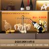 Um Conjunto Completo de Taças de Vinho Douradas com Diamantes com um Toque de Luxo, um Conjunto de Taças de Cristal de Luxo e uma Decoração Luxuosa para o Armário de Vinhos da Sala de Estar