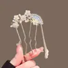 Super Horquilla de Hada Horquilla de Perlas para Niñas, Dinastía Han, Estilo Antiguo Borla Accesorios para el Cabello Cheongsam, Versátiles Accesorios de Estilo Chino para Niños Transfronterizo