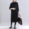 Sudadera Larga Holgada Talla Grande Estilo Coreano Invierno 2026 Forrada de Polar Gruesa Ajustada