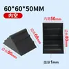 Protectores de Esquina Anticolisión para Marcos de Fotos, Protectores de Esquina para Cajas de Luz de Aleación de Aluminio, Protectores de Esquina para Placas de Vidrio y Piedra de 10-74 mm, Guardas de Esquina de Plástico, Negro y Blanco, Fabricante