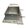Soporte de Base de Tubo Cuadrado Acero Inoxidable Hierro Galvanizado Reforzado Anticorrosión Madera Poste para Enrejado de Uvas Cubierta de Pie Base de Columna
