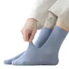 Calcetines de Hombre Sin Costuras, Calcetines de Algodón Puro hasta la Pantorrilla, Anti-Olor para Verano, Malla Transpirable Absorbente de Sudor 100% Algodón, Estilo Delgado