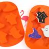 Minghao Molde de silicona para pastel de Halloween de 6 piezas de fantasma bruja Serie Halloween molde para hornear Molde para jabón DIY