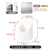 Estante de almacenamiento de pared lateral para refrigerador, colocado detrás de la puerta de entrada, para guardar film transparente y suministros de cocina; caja de almacenamiento magnética de pared