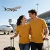 Camisetas Personalizadas de Cuello Redondo con Impresión de Logo, Camisetas Publicitarias de Algodón Puro, Uniformes Escolares Hechos a Medida, Uniformes de Trabajo de Manga Corta para Grupos Hechos a Medida, Al por Mayor