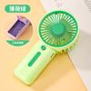 Ventilador de mão mini bateria seca nº 7 transfronteiriço presente simples portátil ao ar livre carregamento USB dobrável portátil pequeno ventilador de mão