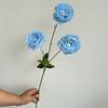 Flor Artificial Nueva Spot Peonía de Selección de 3 Cabezas Peonía Pastoral Boda Arreglo Floral para Salón de Bodas Guía de Camino Arreglo Floral Decorativo