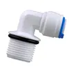 2 conectores de conexión rápida purificador de agua Conector 3 dientes transferencia codo de 2 tubos con junta tórica conector bomba de agua 4046