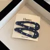 Azul Marino Puntos Blancos Pinza para el Cabello Pinza Lateral Pinza para la Cabeza de Princesa Pinza de Agarre Amor Pinza de Tiburón Mediana Nuevos Accesorios para el Cabello