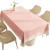 Toalha de Mesa Retangular Impermeável à Prova de Óleo Lavável Resistente ao Calor Toalha de Mesa Ambiance 2026 Novo Estilo Estilo Ins Capa para Mesa de Centro