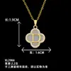 Collar para Mujer Transfronterizo Popular Collar de Perlas con Lazo Diseño de Nicho Versátil No se Desvanece Accesorios de Acero de Titanio de Gama Alta