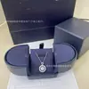 Versión Alta V Oro Hw Collar de Girasol para Mujer Oro Rosa 18K Colgante Redondo de Brújula Flor Placa Redonda Transmisión en Vivo