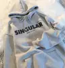 Sudadera con Capucha Nueva de Calle Otoño e Invierno para Mujer Forrada de Polar y Engrosada Estilo Coreano Holgada Estilo Perezoso Top Oversize Chaqueta